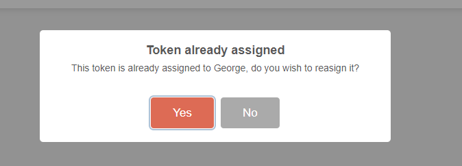 assign token